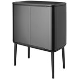 Brabantia Temno siv jeklen koš za smeti za ločevanje odpadkov na dotik 34 l Bo Touch Bin – | Shoptok.si