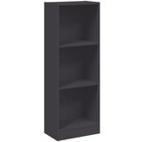 vidaXL Ormarić za knjige s 3 razine sivi 40x24x109cm konstruirano drvo | shoptok.hr