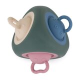 Petite&Mars Silikonska senzorična igrača Pop Triangle 10 m+, Misty Green | Shoptok.si