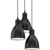 Eglo visilica Priddy 49465, 3x E27, Ø32,5 cm, crna i bijela | shoptok.hr
