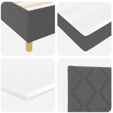 VidaXL Box spring krevet Tamno siva 140 x 190 cm tkanina Slike