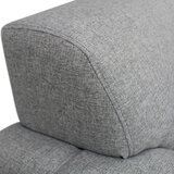 Livetastic KOTNA SEDEŽNA GARNITURA, gladka tkanina svetlo siva | Shoptok.si