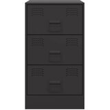  Noćni ormarići 2 kom crni 34,5 x 39 x 62 cm čelični | shoptok.hr