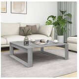  Klubska mizica siva sonoma 100x100x35 cm konstruiran les | Shoptok.si