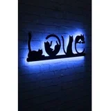 cat love, blue lampa