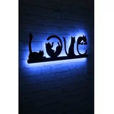 WALLXPERT Cat Love - Blue okrasna razsvetljava, (20813549)