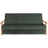 P & B ZOFA S POSTELJNO FUNKCIJO, temno zelena tekstil | Shoptok.si