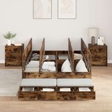  Krevet s prostorom za pohranu dimljeni hrast 120x200 cm | shoptok.hr