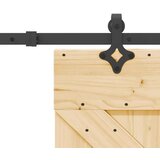vidaXL Drsna vrata s kompletom vodil 85x210 cm trdna borovina | Shoptok.si