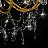 x Luster s perlama zlatni 12 žarulja E14 | shoptok.hr