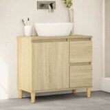 Maison Chic Kopalniška omarica - Kopalniški kabinet sonoma hrast 65x33x60 cm inženirski les, (21794491) | Shoptok.si