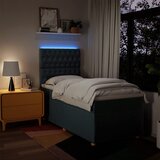  Krevet s oprugama i madracem plavi 90 x 190 cm od tkanine | shoptok.hr