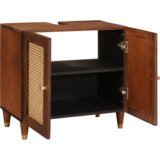 VidaXL Ormarić za umivaonik s policom s pohranom s vratima Smeđa 62 x 33 x 58 cm VidaXL Ormarić za umivaonik s policom s pohranom s vratima Smeđa 62 x 33 x 58 cm Slike