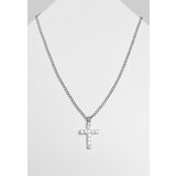 Urban Classics Accessoires Silver necklace with diamond cross | Shoptok.si