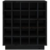 Ormarić za vino crni 55,5x34x61 cm od masivne borovine | shoptok.hr