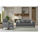 Atelier Del Sofa kristal 3+1 - Dark Grey Dark Grey Sofa Set Cene