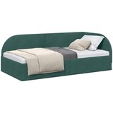  Kutni okvir kreveta Tamnozelena 90 cm x 200 cm Baršun | shoptok.hr