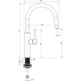 Deante BQJ_062M - Baterija za sudoperu EVORA sjajni hrom | Eponuda.com
