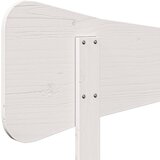  Uzglavlje bijelo 120 cm od masivne borovine | shoptok.hr