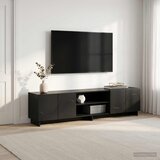  TV stalak 180 x 34,5 x 40 cm Crna Konstruirano drvo Cijene
