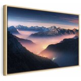  Slika - Mountain Breath (1 Part) Wide - First Variant 90x60 U prirodnom drvenom okviru | shoptok.hr