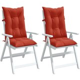 vidaXL Blazina za stol 2 kosa melanž rdeča 120x50x7 cm blago | Shoptok.si