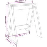  Stolci 2 kom boja meda 40x40x45 cm od masivne borovine | shoptok.hr
