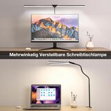 HENSAM LED namizna svetilka z dvojno glavo in vpenjalno sponko | Shoptok.si