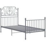  Za krevet sivi metalni 90 x 200 cm | shoptok.hr
