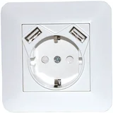 living, električna vtičnica + 2 x usb 2,4A