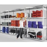 hofe Sestavljivi regal z velikimi jeklenimi policami, višina 2500 mm, širina police 2000 mm, globina police 500 mm, osnovni regal | Shoptok.si