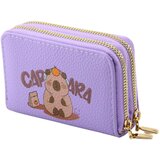  Novčanik s preslatkim motivom kapibare 12.5 x 8.5cm - ljubičasti | Shoptok.si