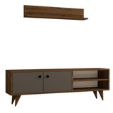 Hanah home tv polica erho walnut anthracite