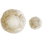 Lorena Canals Kremno bele tekstilne otroške škatle za shranjevanje v kompletu 2 ks ø 30x20 cm Bambie Natural – | Shoptok.si