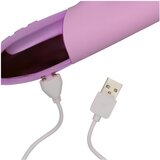 Loveline - punjivi vibrator s ušima i s rukom za klitoris (rozi) | shoptok.hr