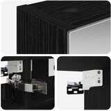  Kupaonski ormar s ogledalom Crni hrast 30 x 10,5 x 50 cm | shoptok.hr