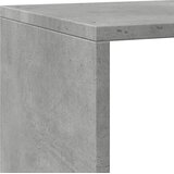 Pregrada regal za knjige 4 razine sivi 143,5x29x143,5 cm drvo | shoptok.hr