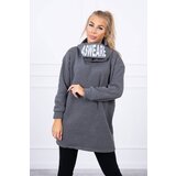 Kesi Padded sweatshirt with a graphite hood Cene