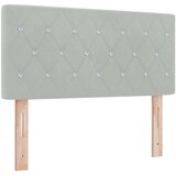 Krevet od pjene s madracem i LED-om Svjetlosiva 120 x 190 cm - Svjetlosiva 120 x 190 cm Kristal s dugmadima | shoptok.hr