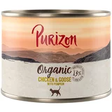Purizon Organic 6 x 200 g - Piščanec in gos z bučo