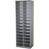 eurokraft pro Urejevalni regal, VxŠxG 1864 x 615 x 420 mm, 28 predelkov DIN A4, svetlo siv RAL 7035 | Shoptok.si
