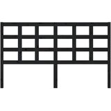  Uzglavlje za krevet crno 165,5 x 4 x 100 cm od masivne borovine | shoptok.hr
