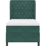  Krevet s opruga kutije Tamnozelena 200 x 100 cm Baršun | shoptok.hr