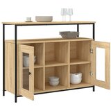  Komoda boja hrasta sonome 100 x 35 x 80 cm konstruirano drvo | shoptok.hr