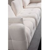 Atelier Del Sofa amaris 3 seater with pouffe white ugaona sofa Cene