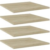 vidaXL Dodatne police za omaro 4 kosi sonoma hrast 40x40x1,5 cm Cene