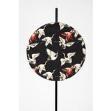 White Label Črna stoječa svetilka s tekstilnim senčilom (višina 158 cm) Jaylee – | Shoptok.si