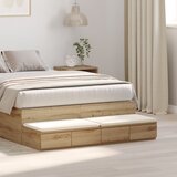 vidaXL Nočne omarice Umetni hrast Inženirski les 120 x 36.5 x 16.5 cm, (22007941) | Shoptok.si