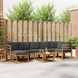  Set vanjskih sofa 8 kom. Prirodna i antracit | shoptok.hr
