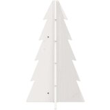 vidaXL Drveno ukrasno božićno drvce bijelo 69,5 cm od masivne borovine | shoptok.hr